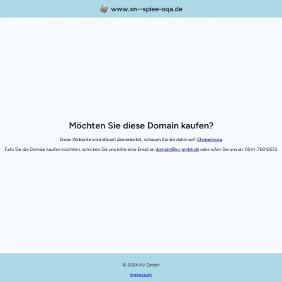 Screenshot spieße.de