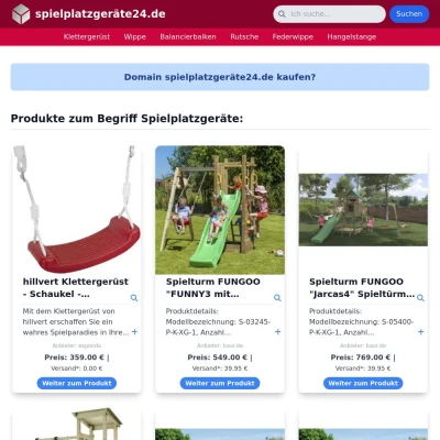 Screenshot spielplatzgeräte24.de