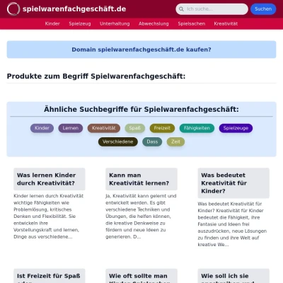 Screenshot spielwarenfachgeschäft.de