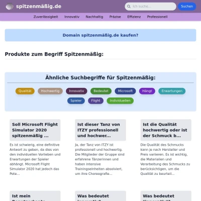 Screenshot spitzenmäßig.de