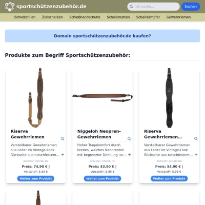 Screenshot sportschützenzubehör.de