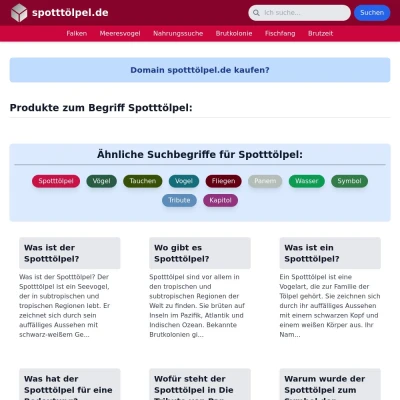 Screenshot spotttölpel.de