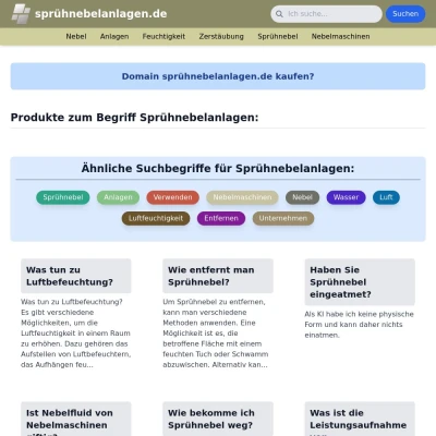 Screenshot sprühnebelanlagen.de