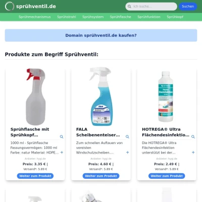 Screenshot sprühventil.de