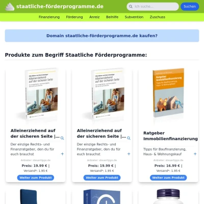 Screenshot staatliche-förderprogramme.de
