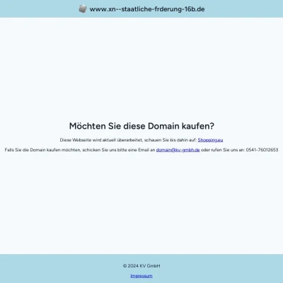 Screenshot staatliche-förderung.de