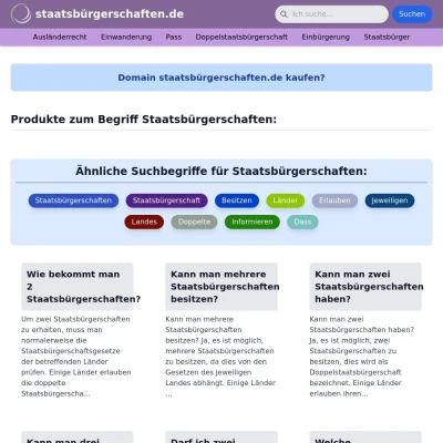 Screenshot staatsbürgerschaften.de