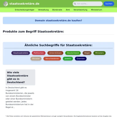 Screenshot staatssekretäre.de