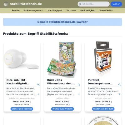 Screenshot stabilitätsfonds.de