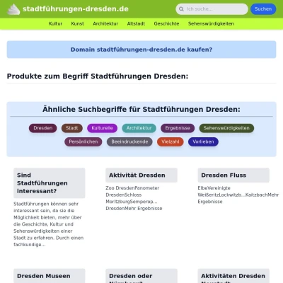 Screenshot stadtführungen-dresden.de