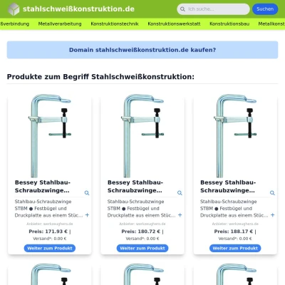 Screenshot stahlschweißkonstruktion.de