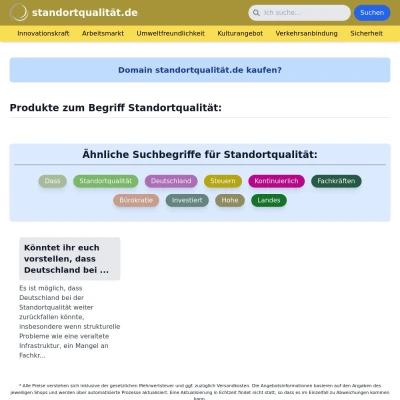 Screenshot standortqualität.de