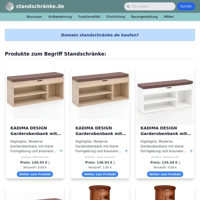 Screenshot standschränke.de