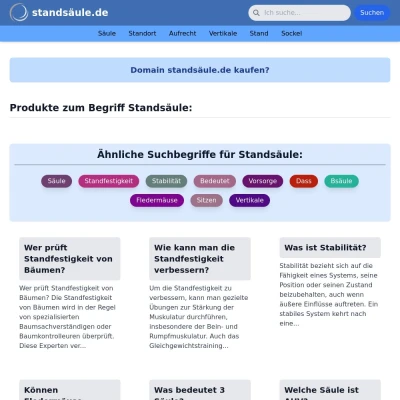 Screenshot standsäule.de