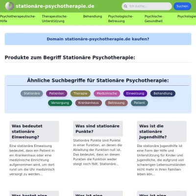 Screenshot stationäre-psychotherapie.de