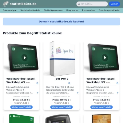 Screenshot statistikbüro.de