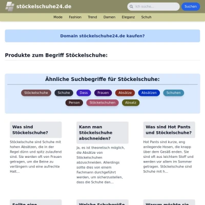 Screenshot stöckelschuhe24.de