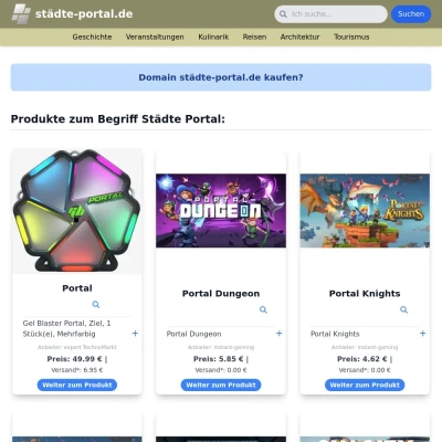 Screenshot städte-portal.de