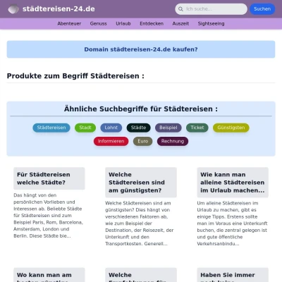 Screenshot städtereisen-24.de