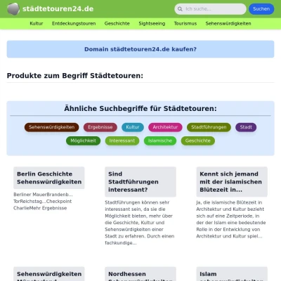 Screenshot städtetouren24.de