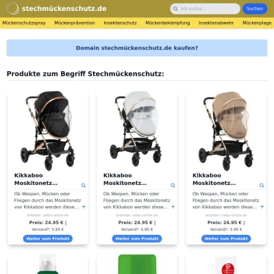 Screenshot stechmückenschutz.de
