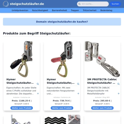 Screenshot steigschutzläufer.de