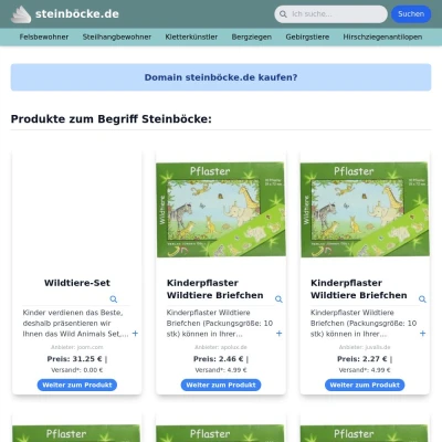 Screenshot steinböcke.de
