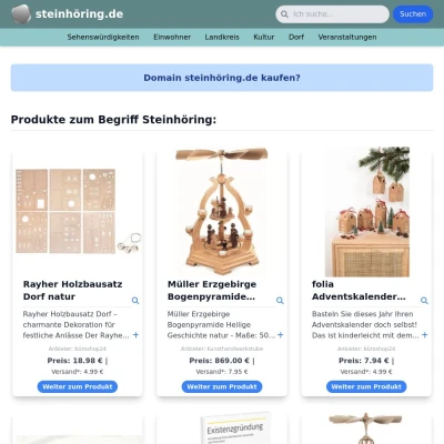 Screenshot steinhöring.de