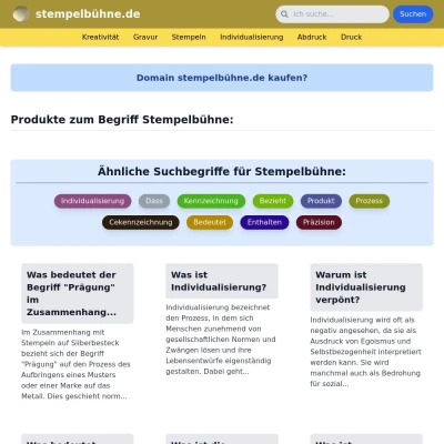 Screenshot stempelbühne.de