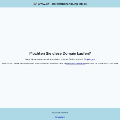 Screenshot sterilitätsbehandlung.de