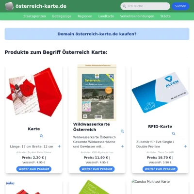 Screenshot österreich-karte.de