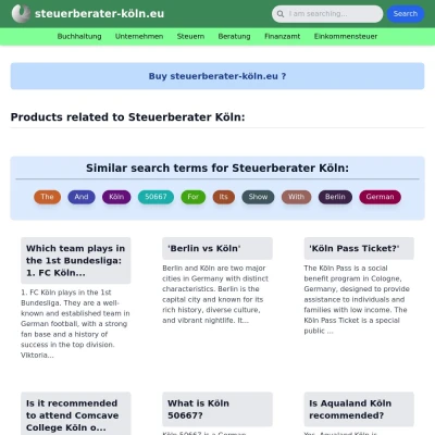 Screenshot steuerberater-köln.eu