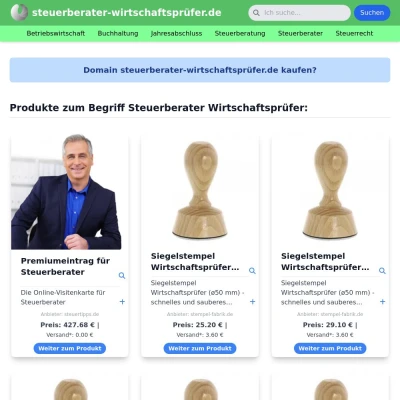 Screenshot steuerberater-wirtschaftsprüfer.de