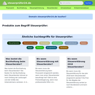 Screenshot steuerprüfer24.de