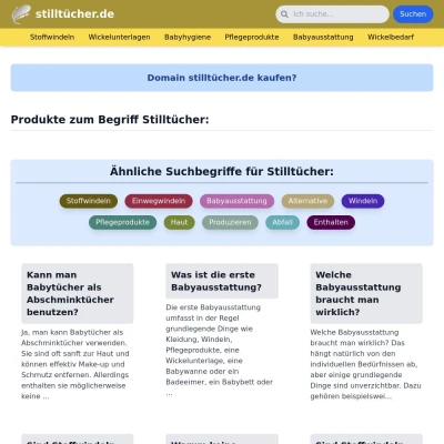 Screenshot stilltücher.de