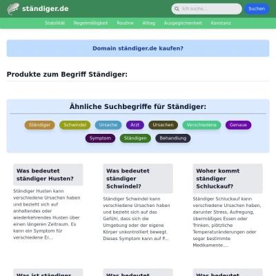 Screenshot ständiger.de