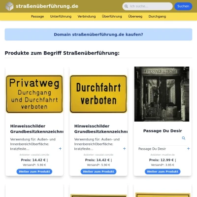 Screenshot straßenüberführung.de