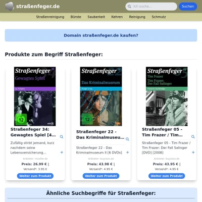 Screenshot straßenfeger.de