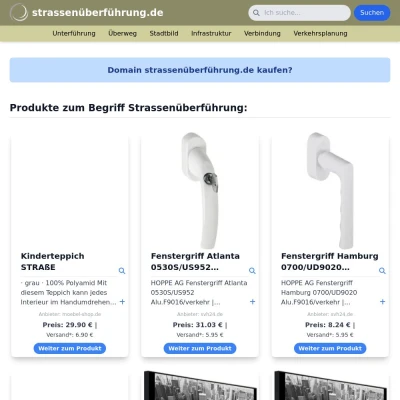 Screenshot strassenüberführung.de