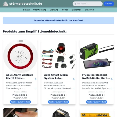 Screenshot störmeldetechnik.de