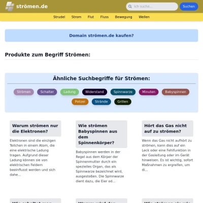 Screenshot strömen.de