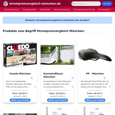 Screenshot strompreisvergleich-münchen.de