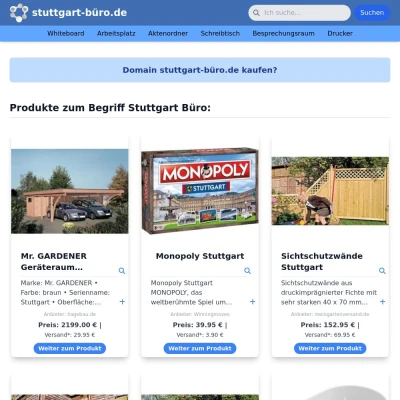 Screenshot stuttgart-büro.de