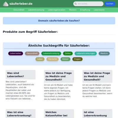 Screenshot säuferleber.de