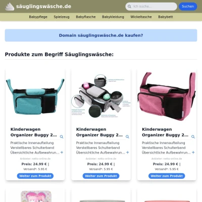 Screenshot säuglingswäsche.de