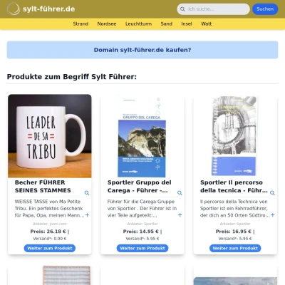 Screenshot sylt-führer.de