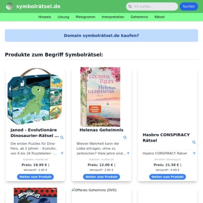 Screenshot symbolrätsel.de