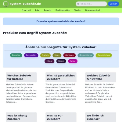 Screenshot system-zubehör.de