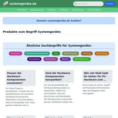 Screenshot systemgeräte.de