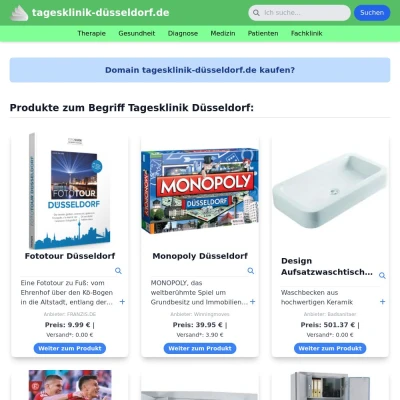Screenshot tagesklinik-düsseldorf.de